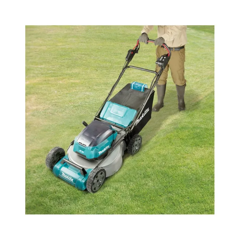 Tondeuse auto-tractée 36 V 2 x 18 V Li-Ion 5 Ah (4 batteries) Makita | DLM532PT4
