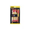 TOURNEVIS ISOLES 1000V ELEC + POZI + TESTEUR - JEU DE 6PCS FATMAX - STANLEY FRANCE | 0-65-443