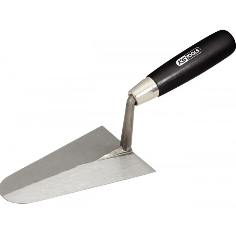 Truelle italienne ronde - lame acier - manche bois - 240 mm KS Tools | 144.0115