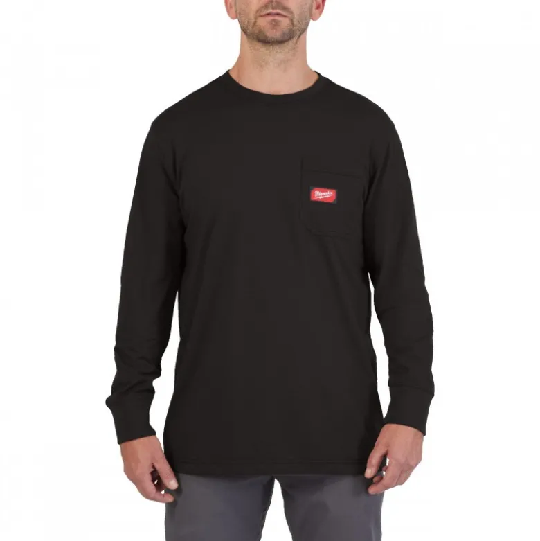 T-SHIRT TRAVAIL MANCHES-LONGUES NOIR MILWAUKEE | 4932493033
