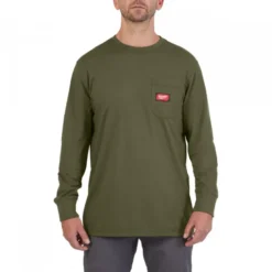 T-SHIRT TRAVAIL MANCHES-LONGUES VERT MILWAUKEE | 4932493048