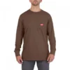 T-SHIRT TRAVAIL MANCHES-LONGUES MARRON MILWAUKEE | 4932493058