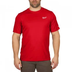 T-SHIRT WORKSKIN MANCHES-COURT ROUGE MILWAUKEE | 4932493068