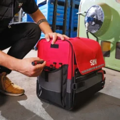 Valise textile 33l + trolley SAM | BAG-7N