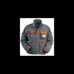 Veste de travail PADDOCK grise et orange - 60 % coton - 40 % polyester - COVERGUARD | 8PADV