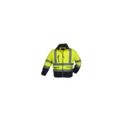 Veste polaire 2/1 - STATION - 100% PES 330g/m2- Jaune HV/Marine - COVERGUARD | 7PSTY