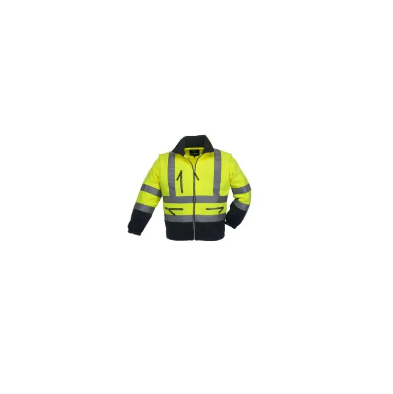 Veste polaire 2/1 - STATION - 100% PES 330g/m2- Jaune HV/Marine - COVERGUARD | 7PSTY