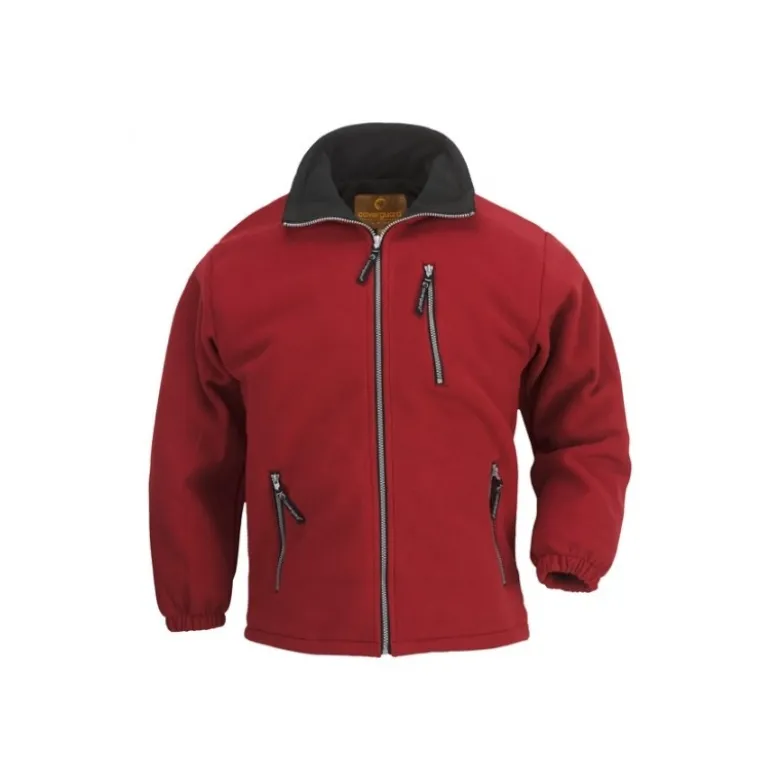 Veste rouge ANGARA - double surface polaire - COVERGUARD | 5VANR