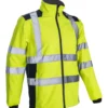 Veste softshell - KANPA - 100% PES stretch mécanique + TPU membrane + Polaire 295g/m2 - Jaune HV/Marine - COVERGUARD | 5KPA16