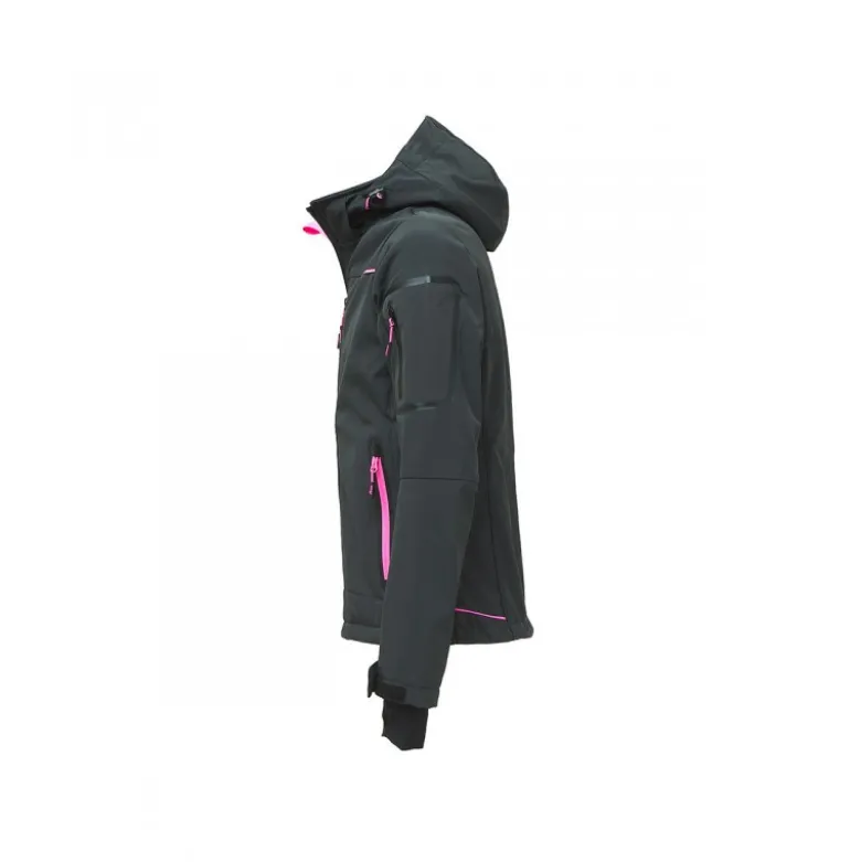 Veste Soft Shell Space Lady Grey Fucsia U-Power | FU187GF