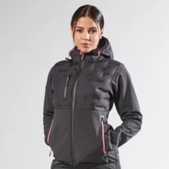 Veste Soft Shell Spock Lady Grey Fucsia U-Power | FU213GF