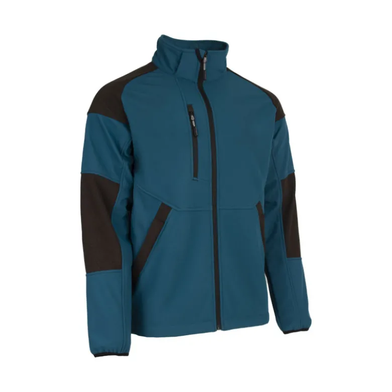 Veste Softshell - YUKI II - Ripstop 94% PES/6% EA + TPU membrane + Polaire - 350g/m2 - Pétrole - COVERGUARD | 5YKY320