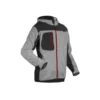 Veste thermique - BORA - Tricot 100% PES 380g/m2 + Softshell - Gris chiné/Rouge - COVERGUARD | 5BORM