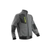 Veste thermique - MIKAN - Molleton 70% CO/30% PES 300g/m2 + Empiècements Ripstop - Gris chiné/Lime - COVERGUARD | 5MIK350