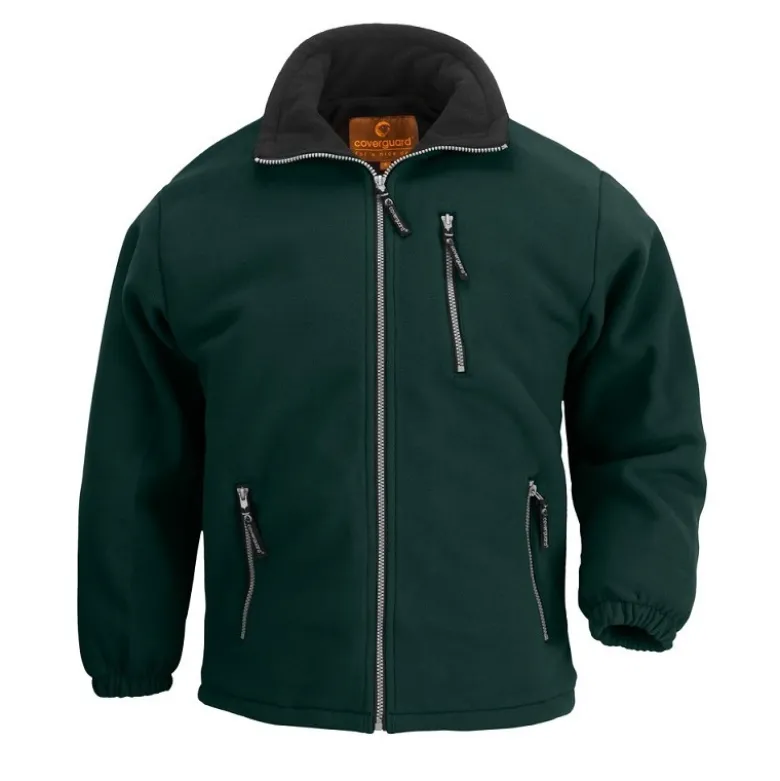 Veste verte ANGARA - double surface polaire - COVERGUARD | 5VANV