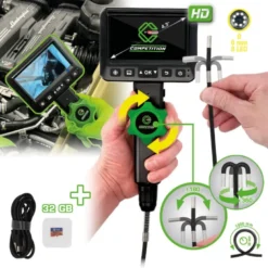 Vidéoscope COMPETITION HD avec sonde de caméra frontale flexible 180° et 0° Ø 6,0 mm - KSTools | 512.4600