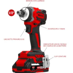Visseuse à chocs 1/2'' 230Nm 18V 4Ah - Ks Tools | 515.4745F