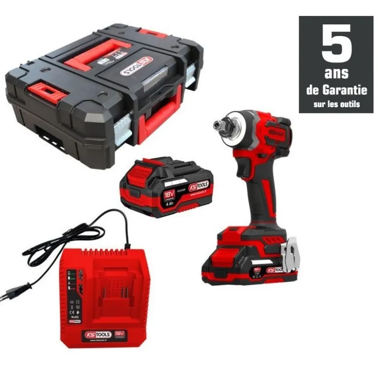Visseuse à chocs 1/2'' 230Nm 18V 4Ah - Ks Tools | 515.4745F