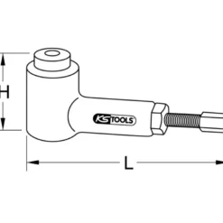Vérin hydraulique 180 mm KS Tools | 640.0165